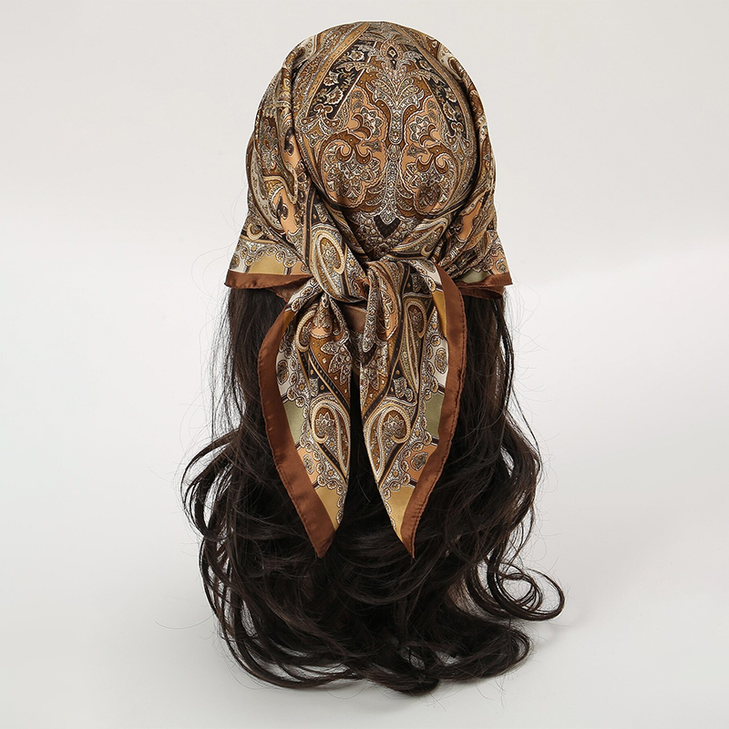 Syal kotak sutra merek mewah c - Face Scarf Mask ulasan dan harga