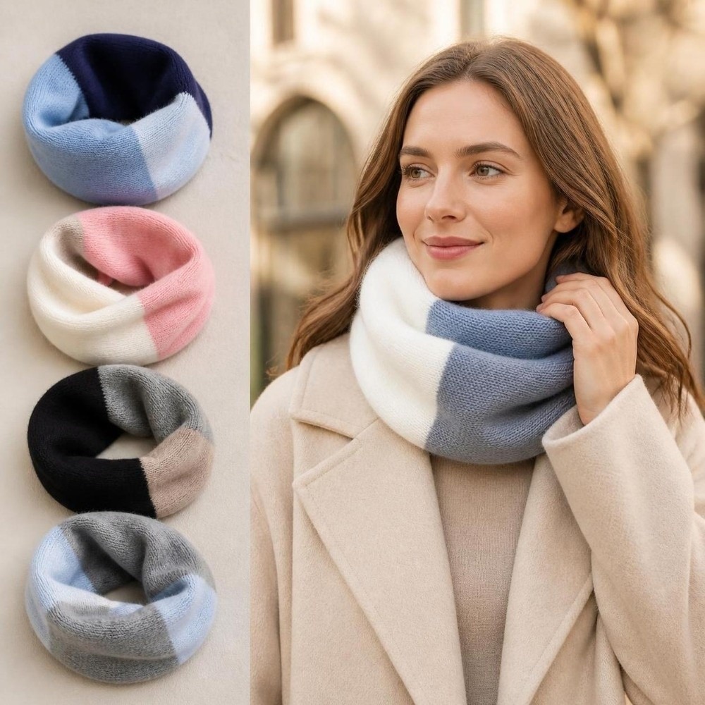 Syal Infinity Warna-warni Lemb - Infinity Scarf Knit ulasan dan harga
