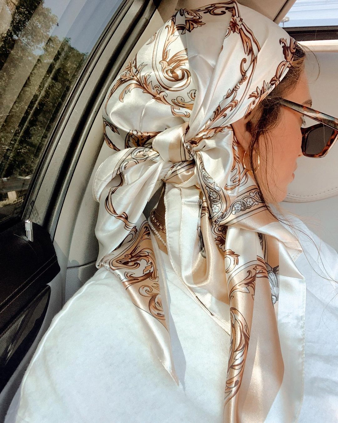 Syal Persegi Satin Jilbab Musl - Face Scarf Mask ulasan dan harga